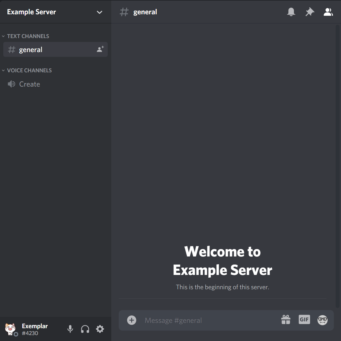 Creating and configuring a custom voice channel using the Chai Discord bot.